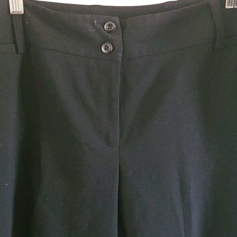 Ab Studio Women’s Black Dress Capris Pants - Size 16, Classic Fit Euc — image 5 of 7